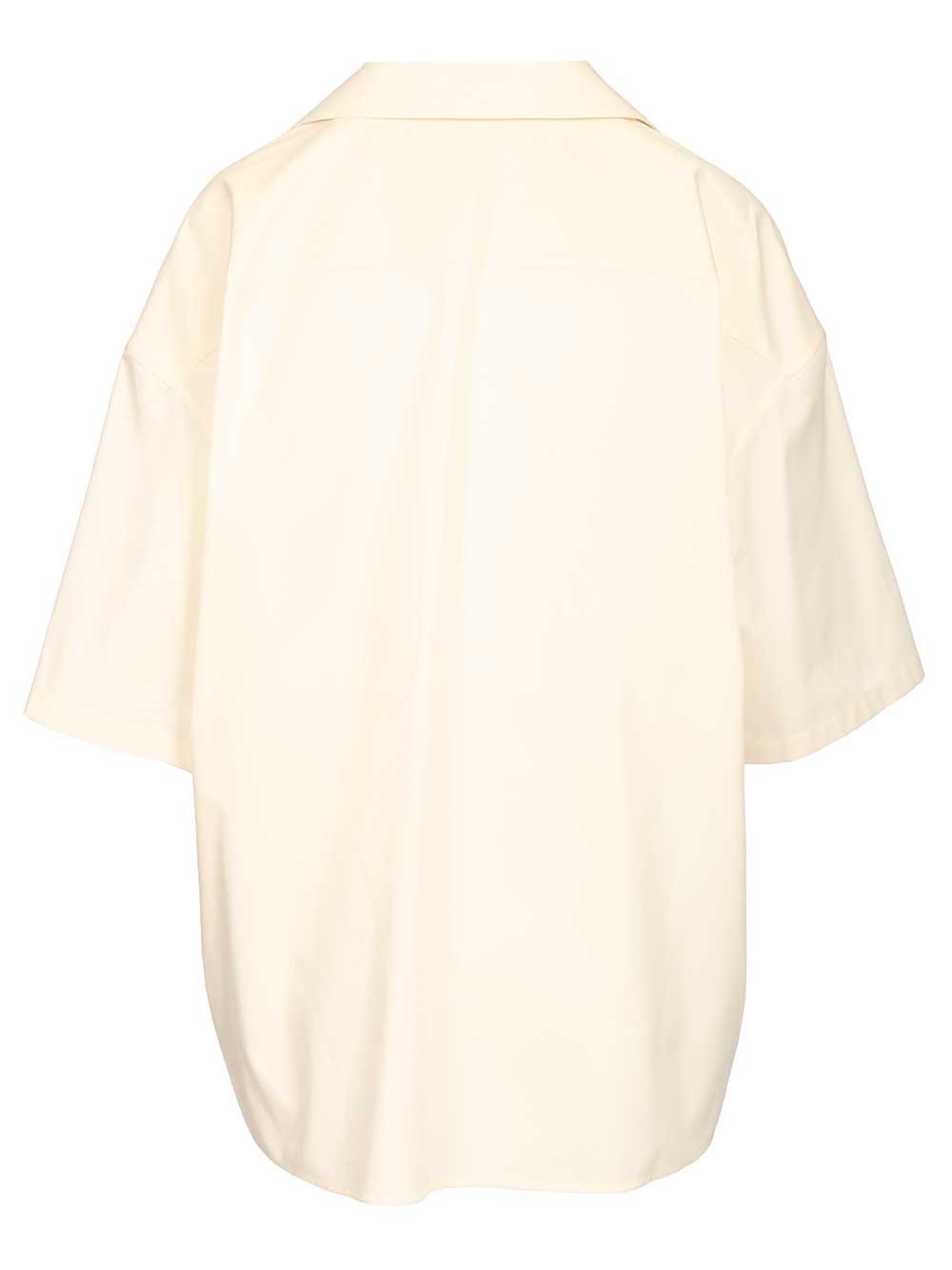 Loewe Short-Sleeved Shirt Shirts - White | ffb32e9041fae7f0afadd4701e9964475bb68625