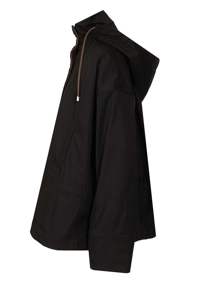 Loewe Hooded Jacket Jackets - Black | 821d27e2d3fcb3bebedd44c9348b0cb3b4d888d0
