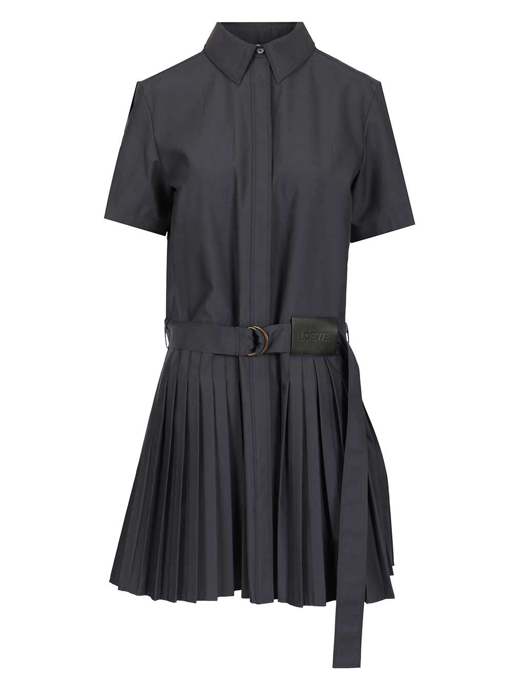 Loewe Pleated Dress Dresses - Blue | 7f18d05cb62b6c1240d57f685f03fd589f053e6e