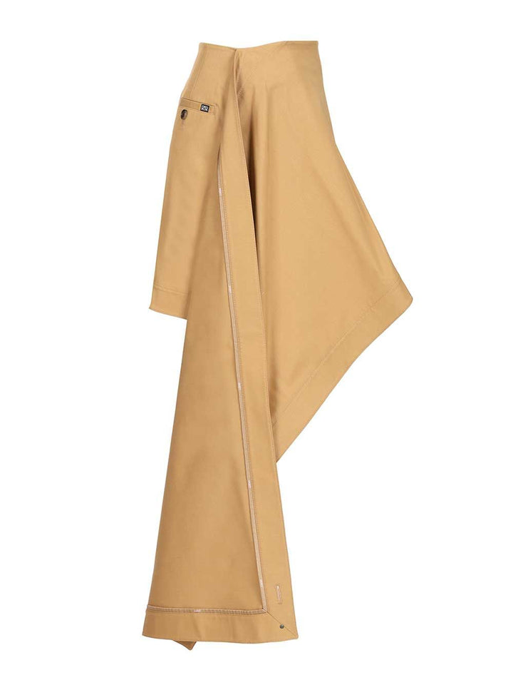 Loewe Cotton And Silk Skirt Skirts - Beige | 86437e95c226609464ba63837b7c8f5adcffbe3a