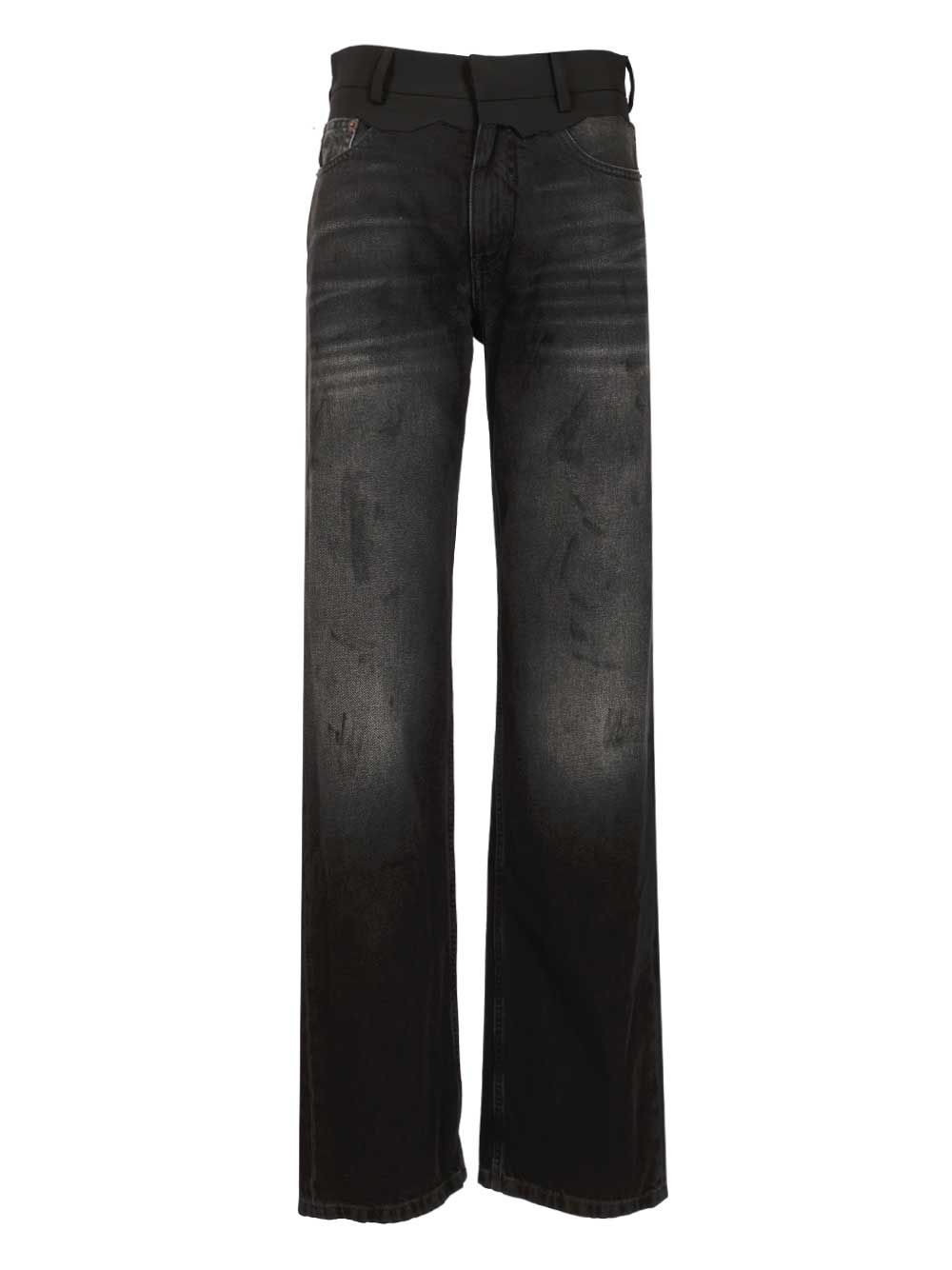 Mm6 Maison Margiela Straight Leg Jeans - Black | 1dd2a1f43b054d9f321f053db8579f20f927d9a7