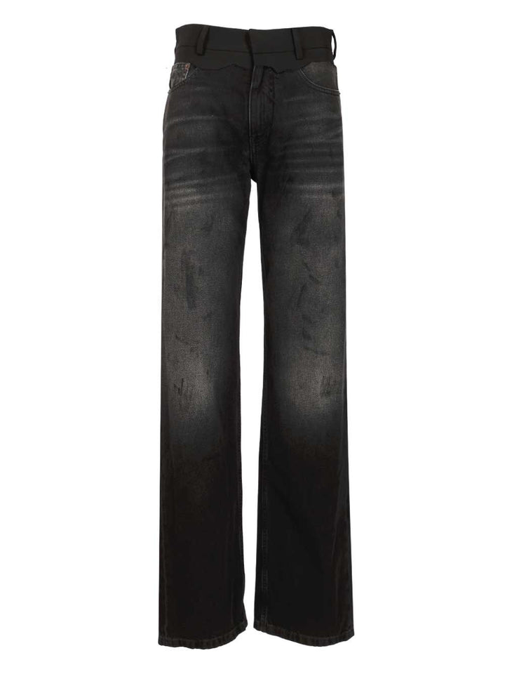 Mm6 Maison Margiela Straight Leg Jeans - Black | 1dd2a1f43b054d9f321f053db8579f20f927d9a7