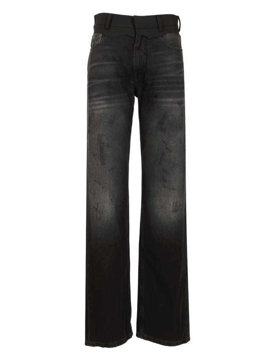 Straight Leg Jeans Black
