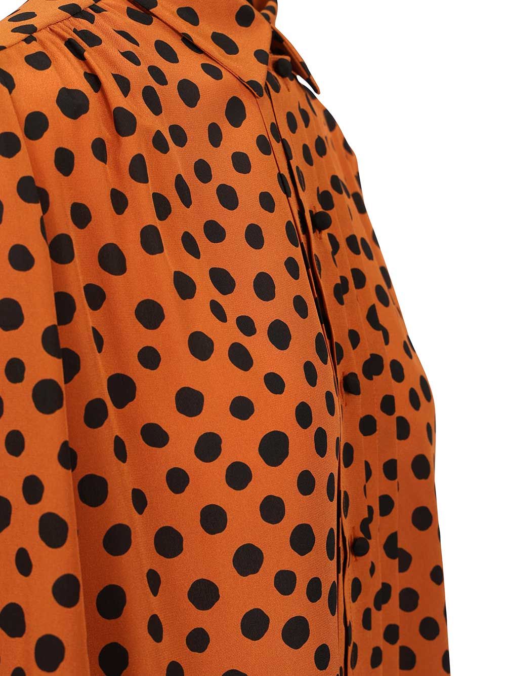Valentino Garavani Polka Dot Print Shirt Shirts - Brown | efaf0560b56026b08bb56925494942f4de95553a