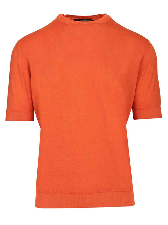 Crew Neck T-Shirt Orange