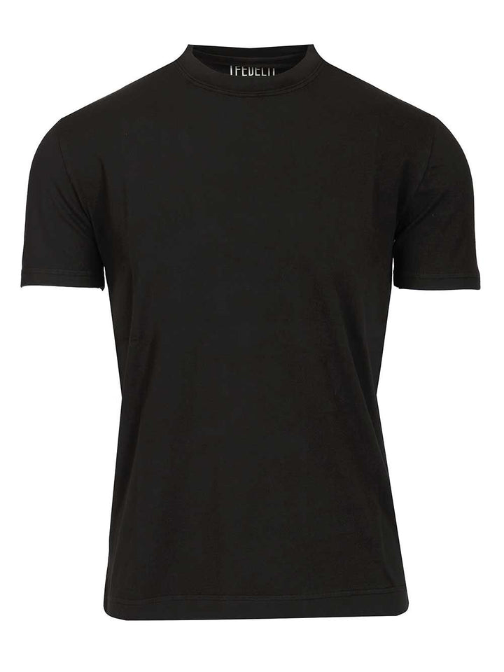 Fedeli Stretch T-Shirt - Black | 546a78d1635f475ef70804292f96b011ce282d43