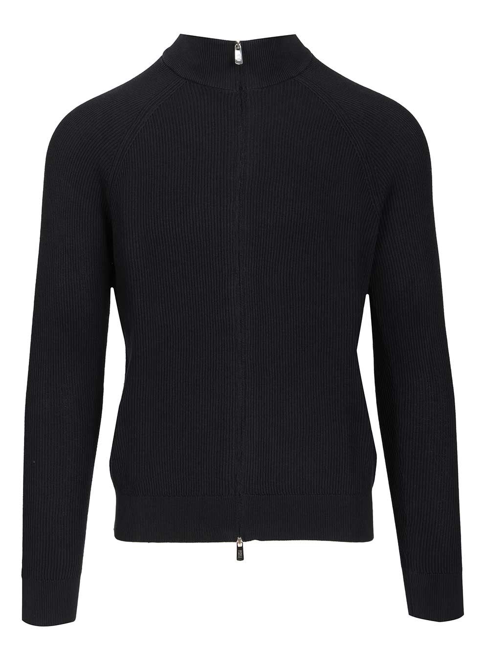Fedeli Cotton Cardigan Knitwear - Blue | b893e55fccf00995fc7079c3b239be213e14eb73