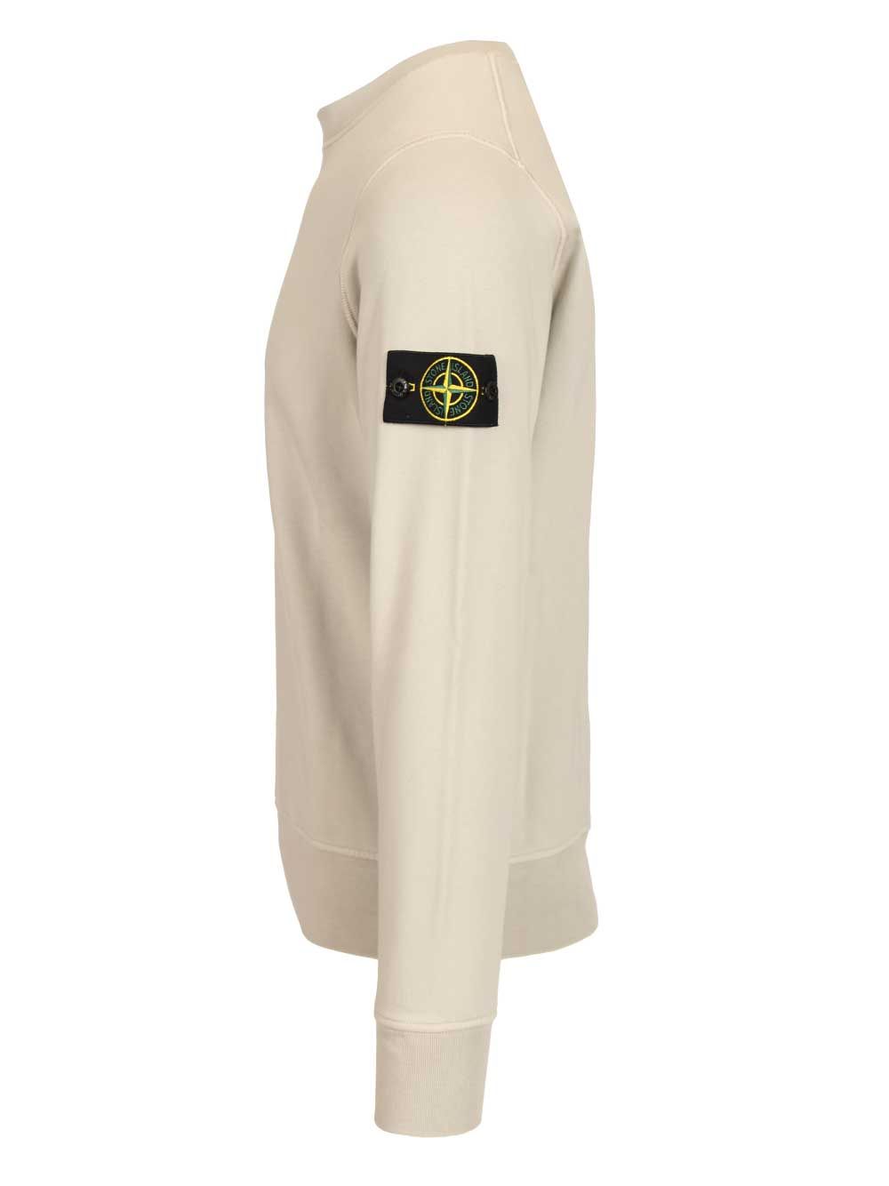 Stone Island Organic Cotton Sweatshirt Sweatshirts - Grey | ce7654ab5be4310436747e56d579022f1bfce7d3