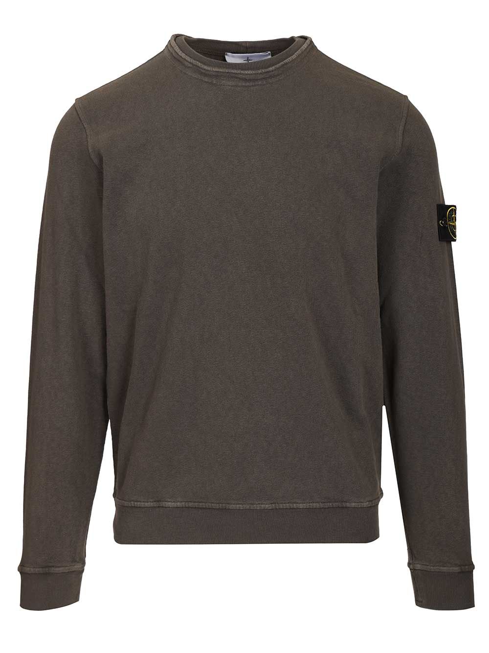 Stone Island Sweatshirt In Malfilé Cotton Sweatshirts - Black | 0c9edeb7a14a2c9616f7f0227fd881f7286b54c4