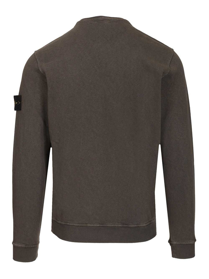 Stone Island Sweatshirt In Malfilé Cotton Sweatshirts - Black | 18f6f4fd25c508f12cb876f759e7476185c4012a
