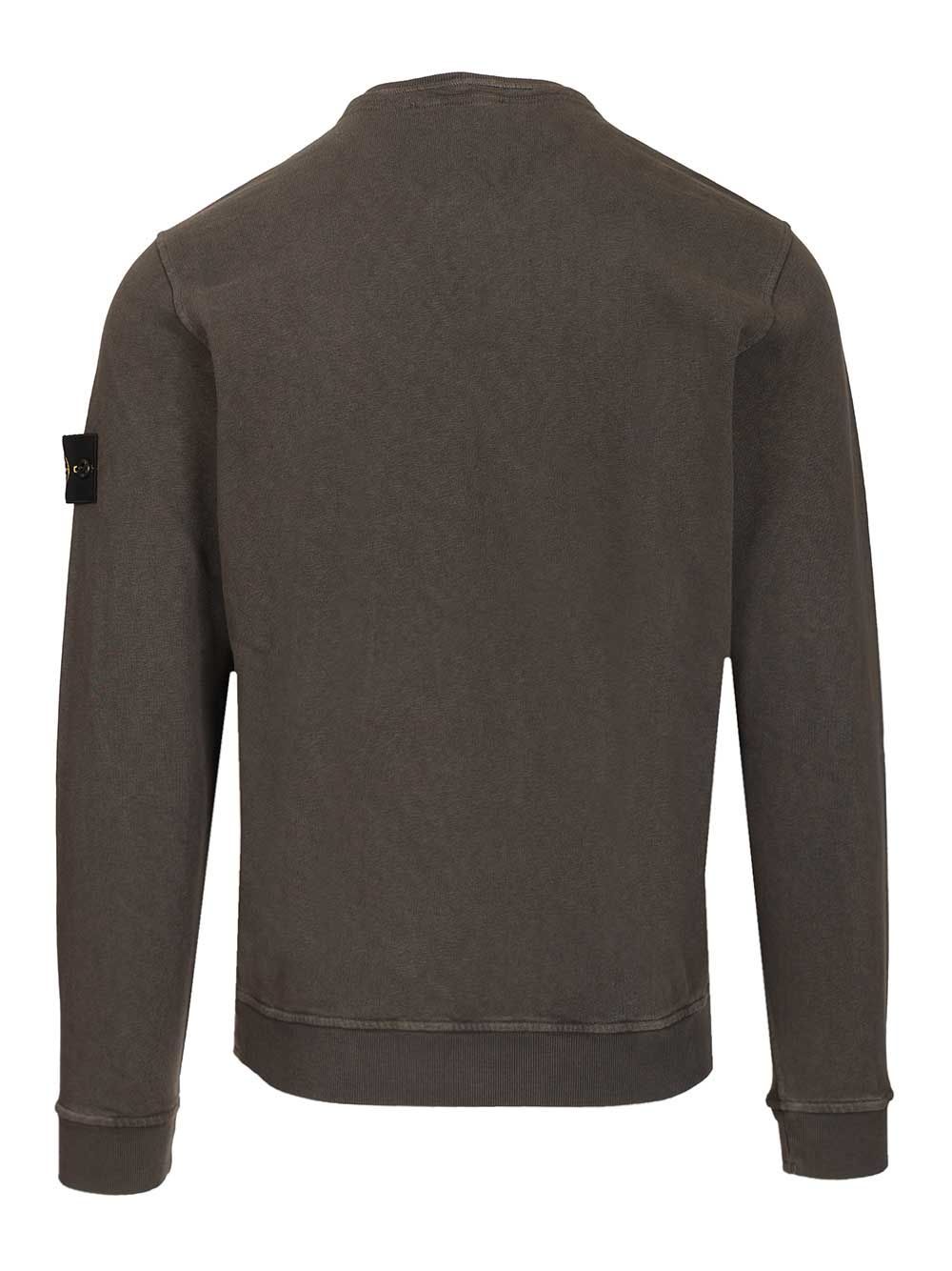 Stone Island Sweatshirt In Malfilé Cotton Sweatshirts - Black | 18f6f4fd25c508f12cb876f759e7476185c4012a