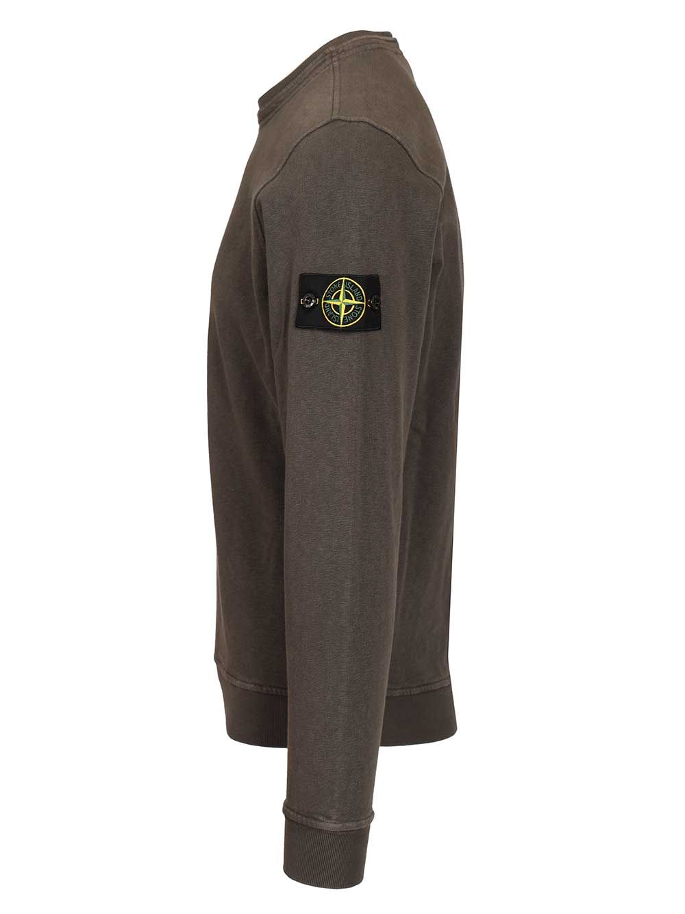 Stone Island Sweatshirt In Malfilé Cotton Sweatshirts - Black | 90872f0e9911aa842ac4d967c7a861abe435e1cc