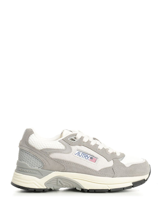 Hyperway Sneaker In Mesh And Suede Sneakers Grey