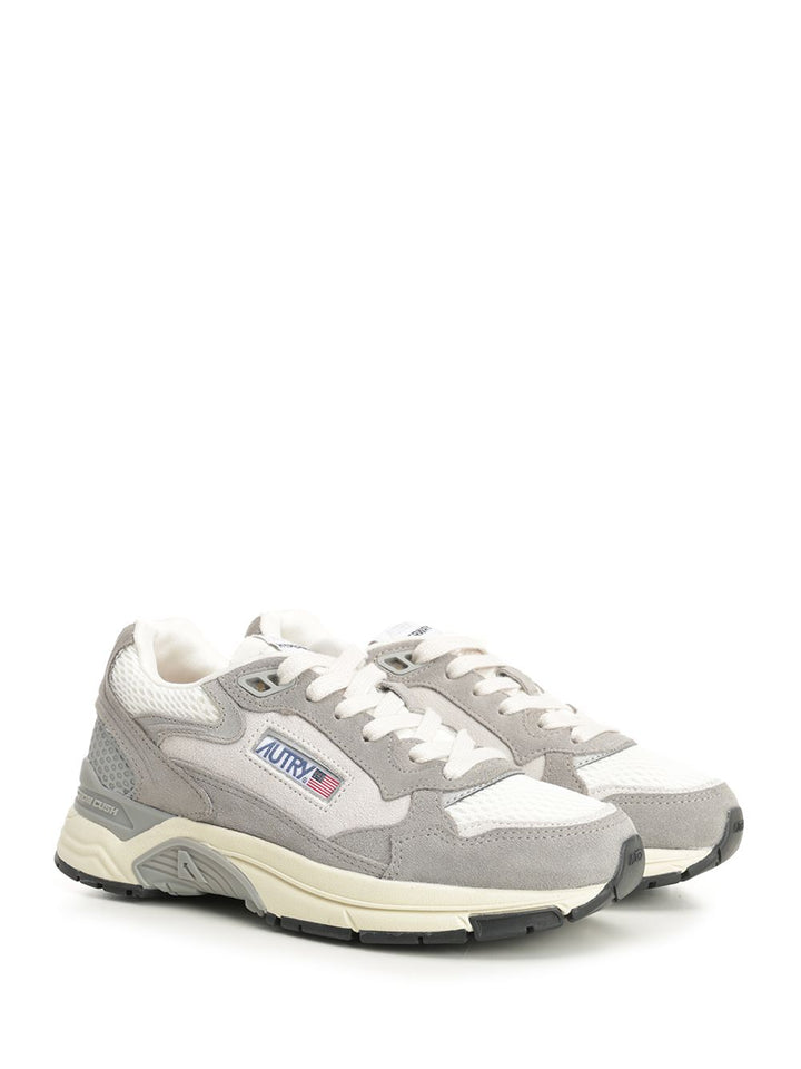Autry  Hyperway Sneaker In Mesh And Suede Sneakers - Grey | cc2ee4d1a53a05e19202469578d41254e034e856