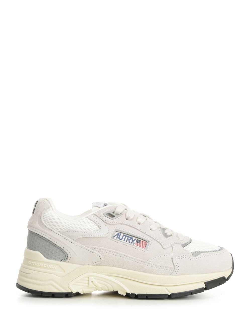 Autry  Hyperway Sneaker In Mesh And Suede Sneakers - White | 2b29f2649acef750299c9fcc6581f457050aff0f