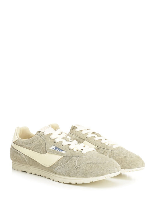 Windspin Sneaker In Perforated Leather Sneakers Green