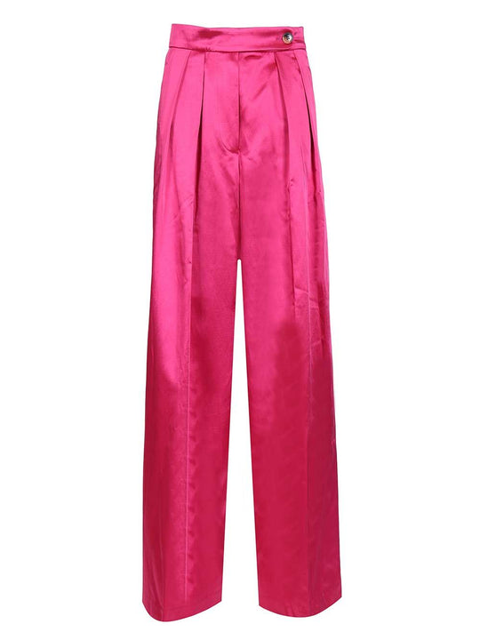 Wide Pink Trousers Rose