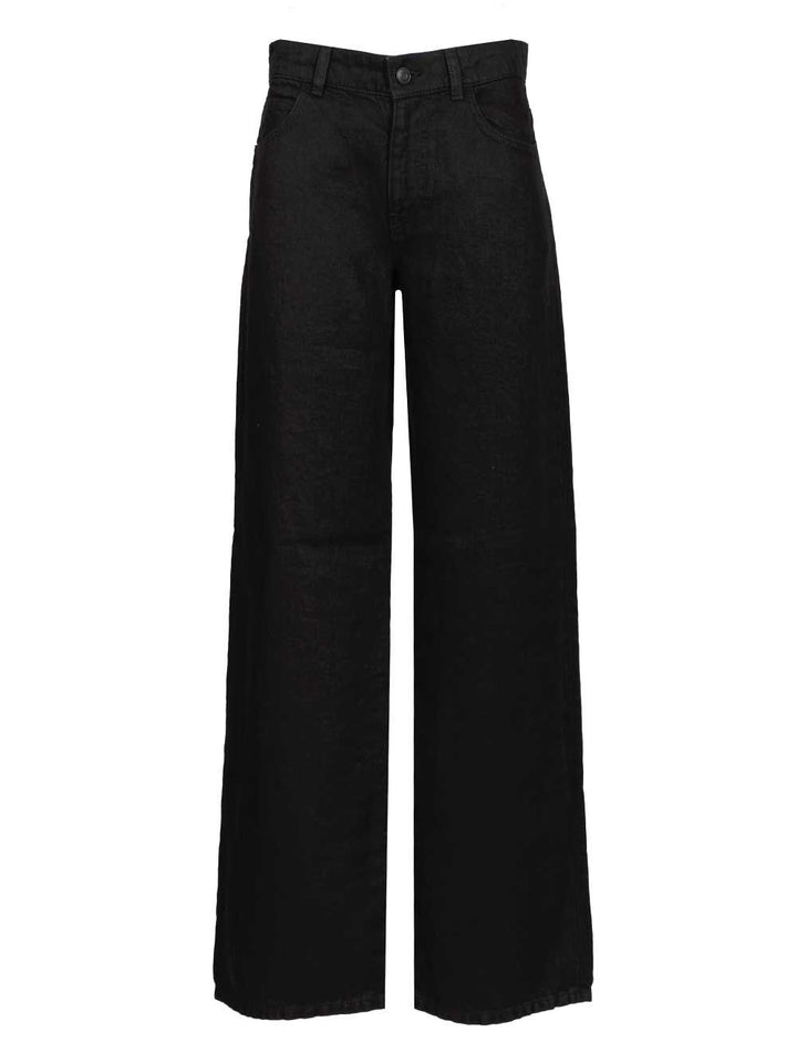 The Row Eglitta Cotton Jeans - Black | d5c5a5c5f44cff680d565f4600f6781e13e55d9c