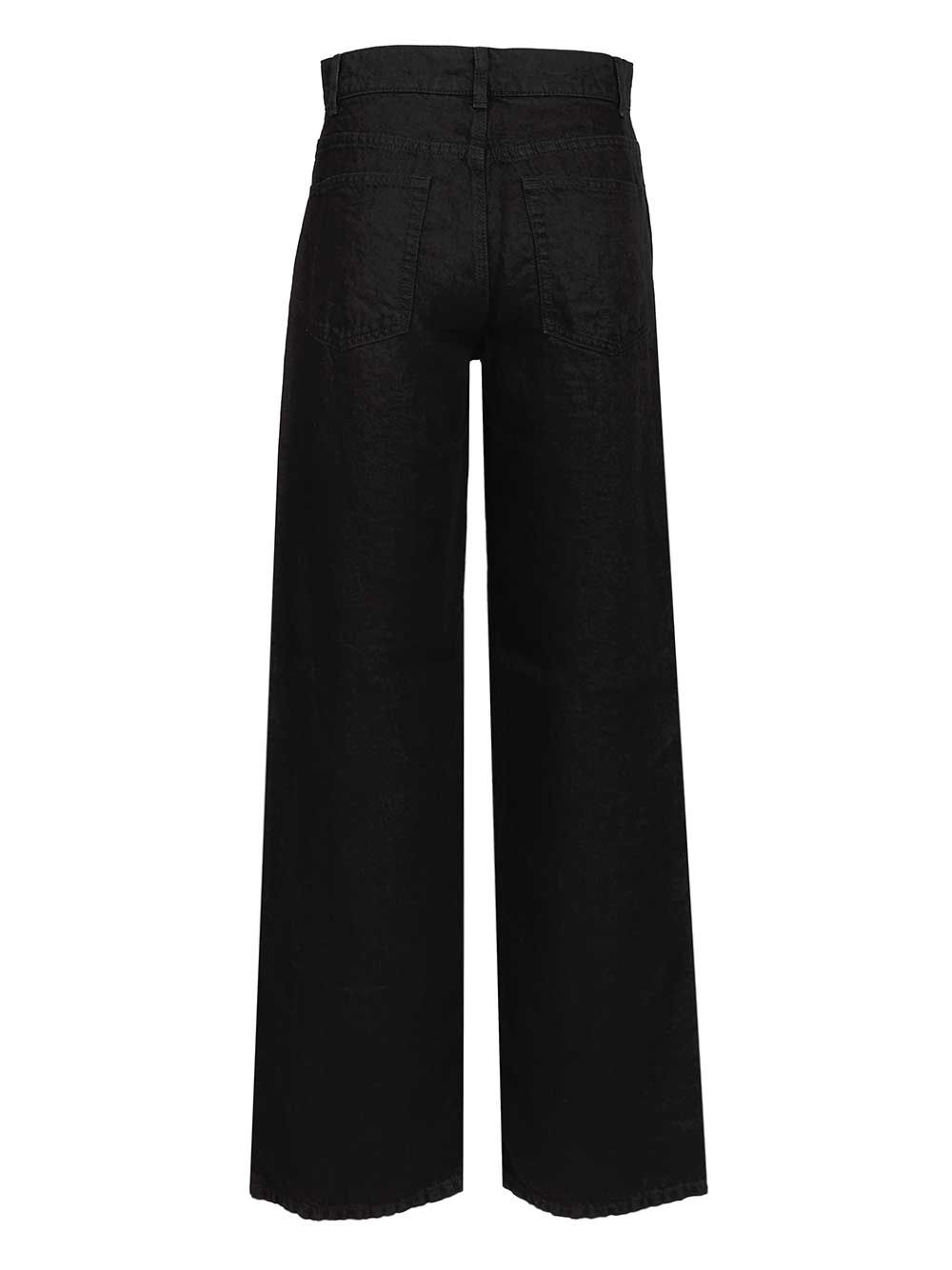 The Row Eglitta Cotton Jeans - Black | cca3b24b2ded32b10a6a69aab7621e7343222cb8