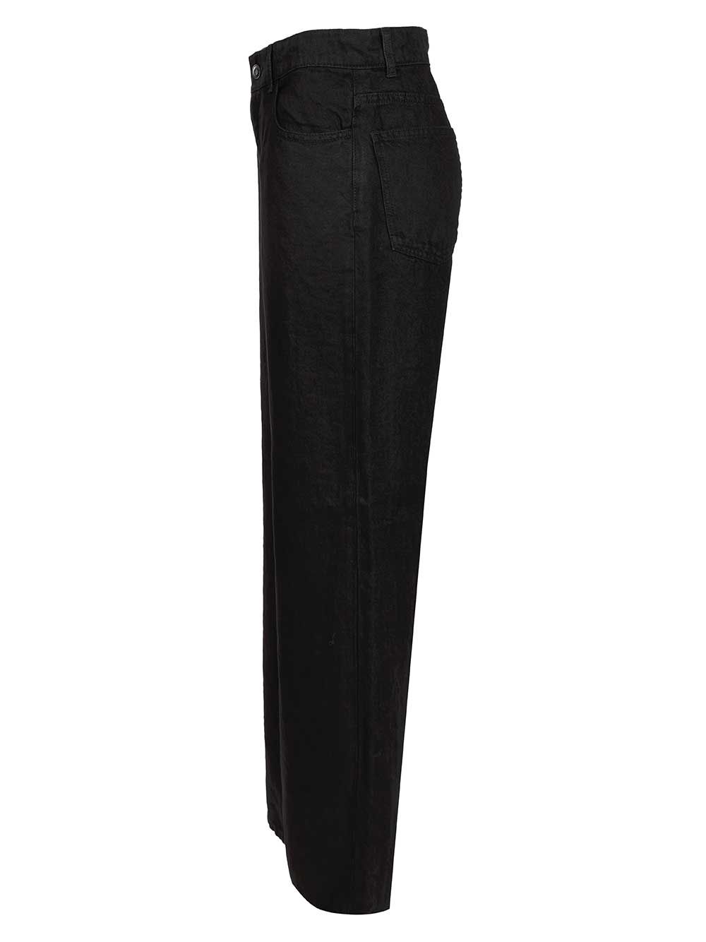 The Row Eglitta Cotton Jeans - Black | 4e365bd461bfd70e5f8893f52ebe0b7f44665c15