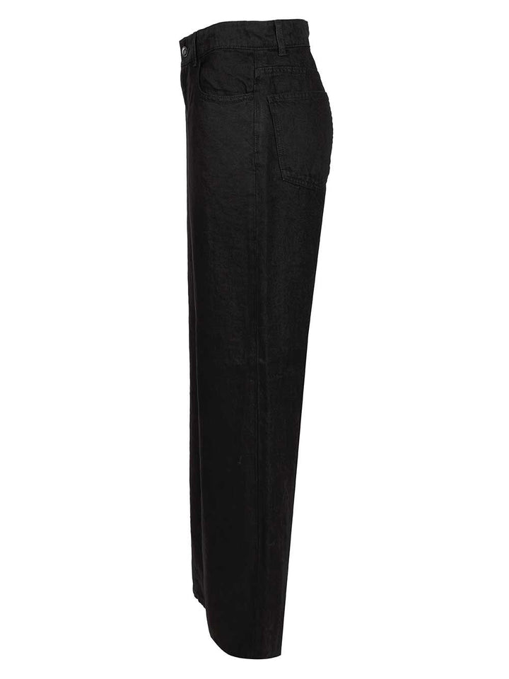 The Row Eglitta Cotton Jeans - Black | 4e365bd461bfd70e5f8893f52ebe0b7f44665c15