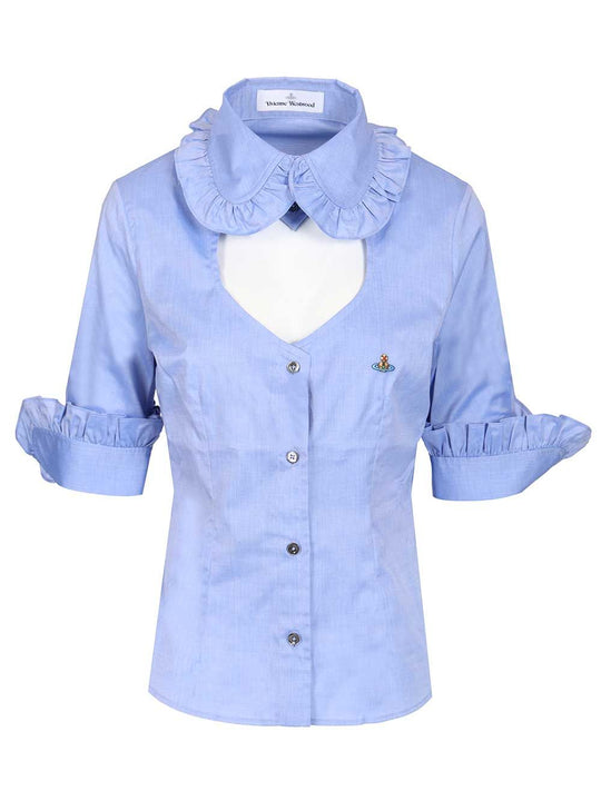 Toulouse Frill Shirt Shirts Light Blue