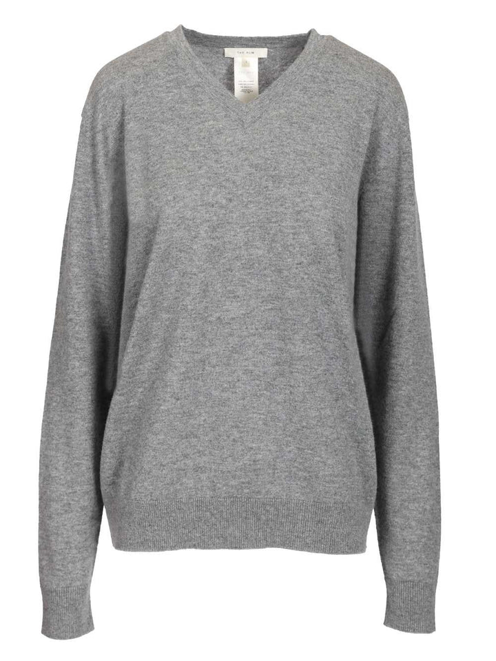 The Row Nina Cashmere Sweater Knitwear - Grey | 4169fc50d2e2ba22d9e2e6c6a3a02797cd74819b