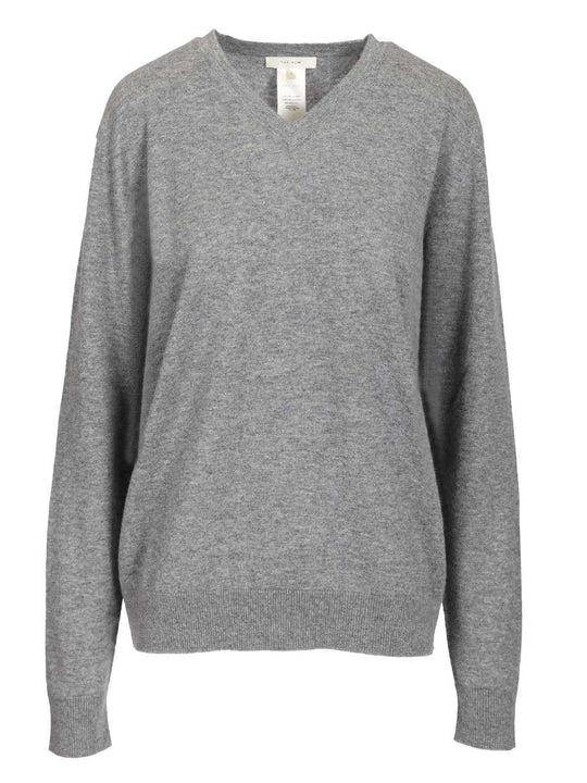 Nina Cashmere Sweater Knitwear Grey