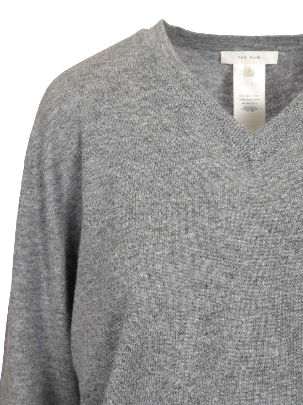 The Row Nina Cashmere Sweater Knitwear - Grey | 5ca944bb5f7a0648cbf59c3198c973d606f75582