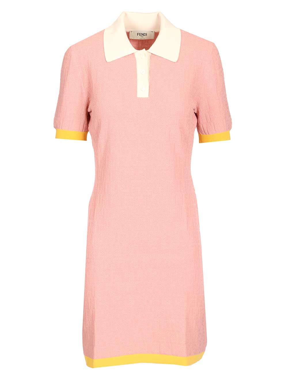 Fendi Adv - Look 2 - Cropped Polo Knit Openwork Dresses - Rose | f62f892b5c536962d96082f6f4d0e0abd0d91834