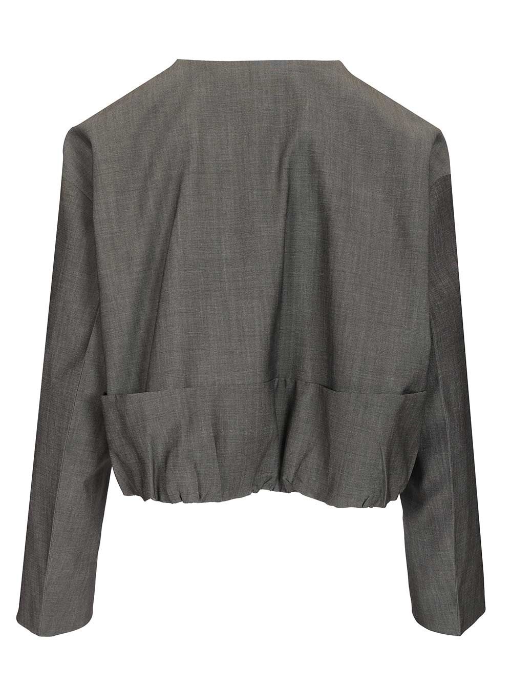 Fendi Mohair Fabric Jacket Jackets - Grey | fca333894845f7256bca51d7d93f068c48d24471