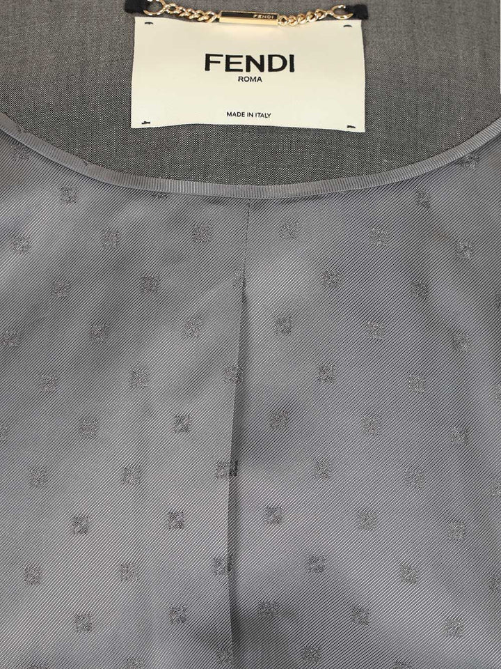Fendi Mohair Fabric Jacket Jackets - Grey | f013a2f6eac0bdc4ce42550805c16d7b648eb579