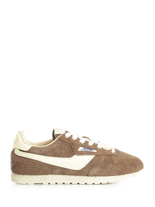 Windspin Sneaker In Perforated Leather Sneakers Brown