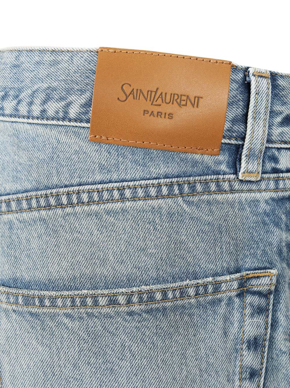 Saint Laurent Mick Long Jeans - Light blue | 797e63daff350ca0a298e224404dcec9ea95cdc7
