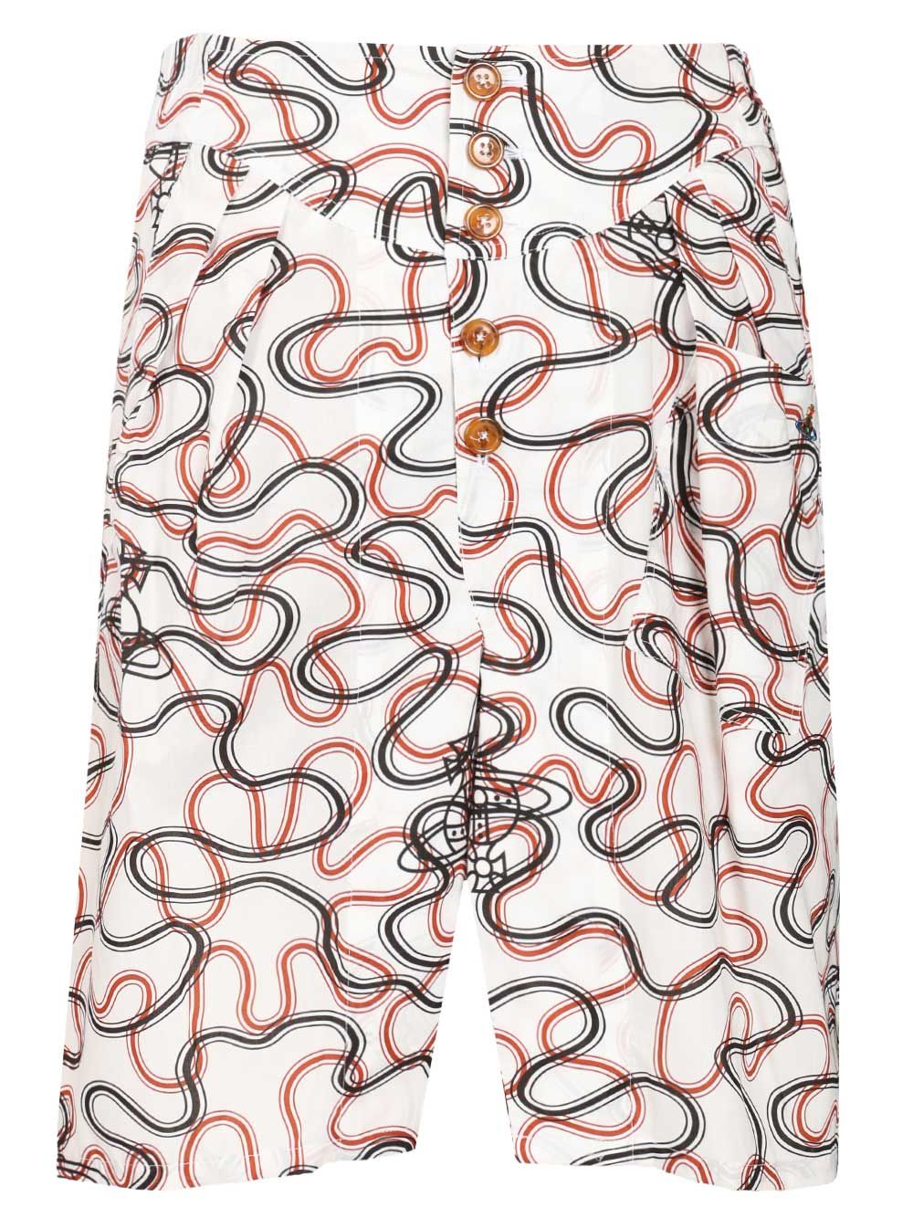 Vivienne Westwood Romario Bermuda Shorts Shirts - White | 1d1eb7440eb03e5f18da9e90f1966efdc5bdf8c3