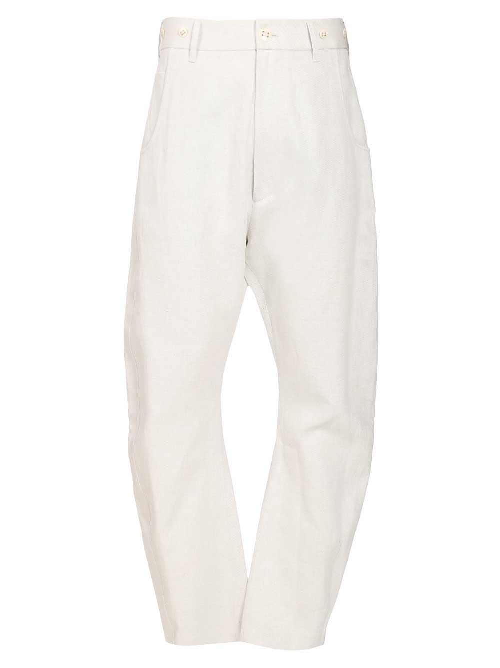 Vivienne Westwood Buckle Back Pants Trousers - White | 7221f0532e9998a10eefe3f43262ac912d8611e8