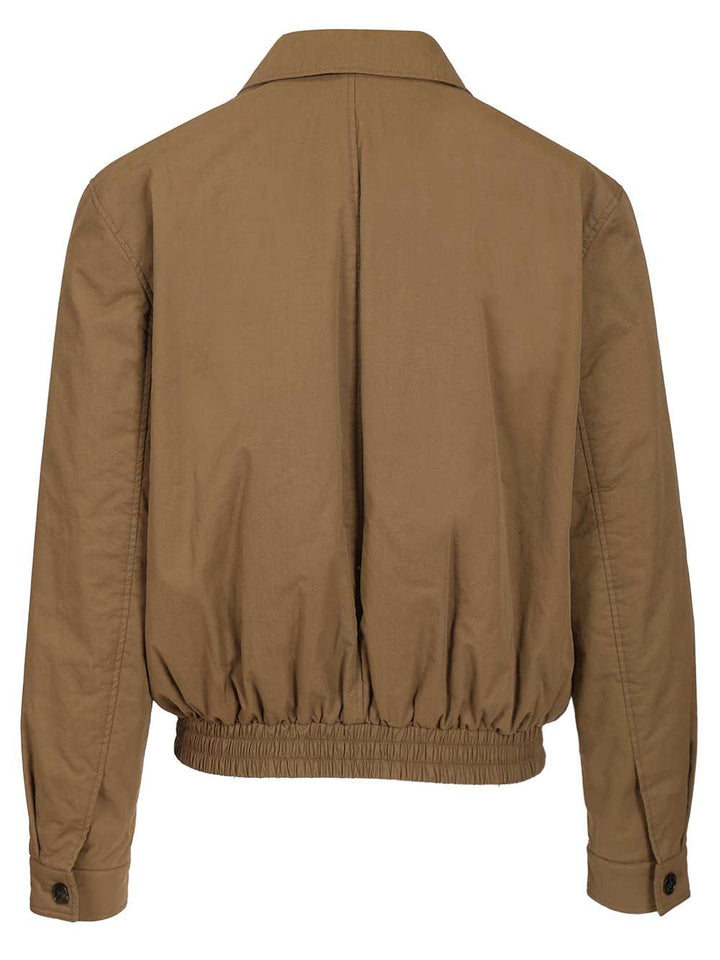 Saint Laurent Cassandre Short Jacket Jackets - Beige | 79a5c1f4f5e50567edcfccbc9cbf1b90e175fa07