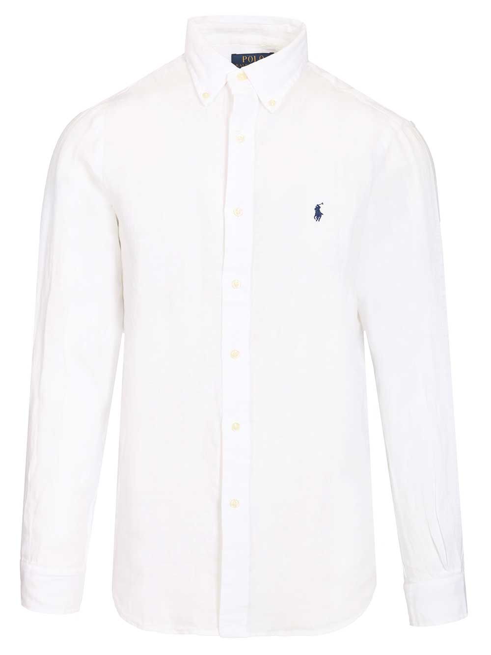 Polo Ralph Lauren Lightweight Linen Shirt Shirts - White | 19d5f73334656fa2196999750a19c1f458e14b43