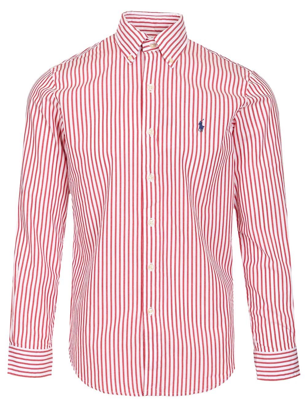 Polo Ralph Lauren Custom-Fit Striped Poplin Shirt Shirts - Multicolor | 67b26e1a5f471ee9d5017c76d967eed06db4429d