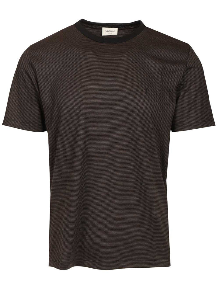 Saint Laurent Cassandre T-Shirt - Black | e71bb4ca888aaaeaa79f6f6731ec5c0fd7702a9f