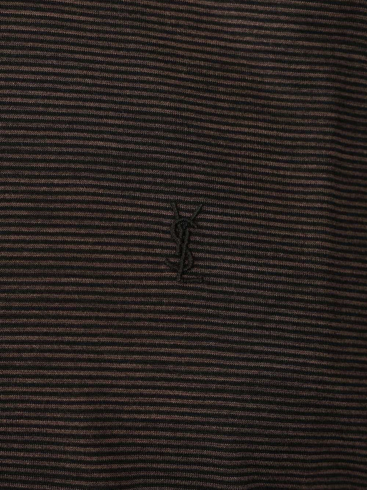 Saint Laurent Cassandre T-Shirt - Black | 999201d9e515c9e45968c00541986fbef0909e0b