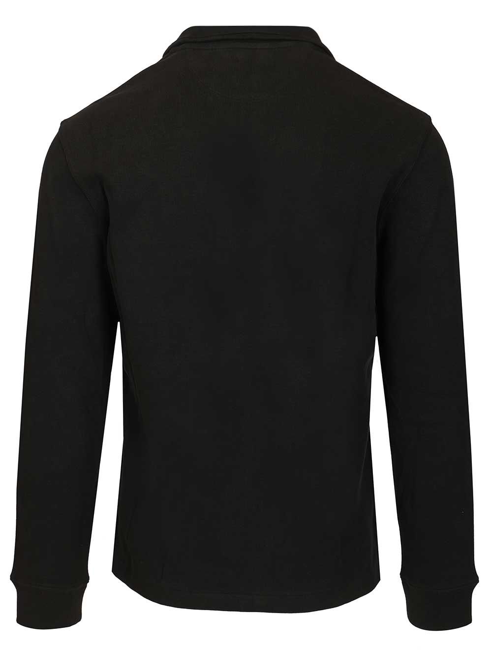 Polo Ralph Lauren Ribbed Zip-Up Sweater Sweatshirts - Black | 63d6137c02ecfa19246076bd148fe392218d2283