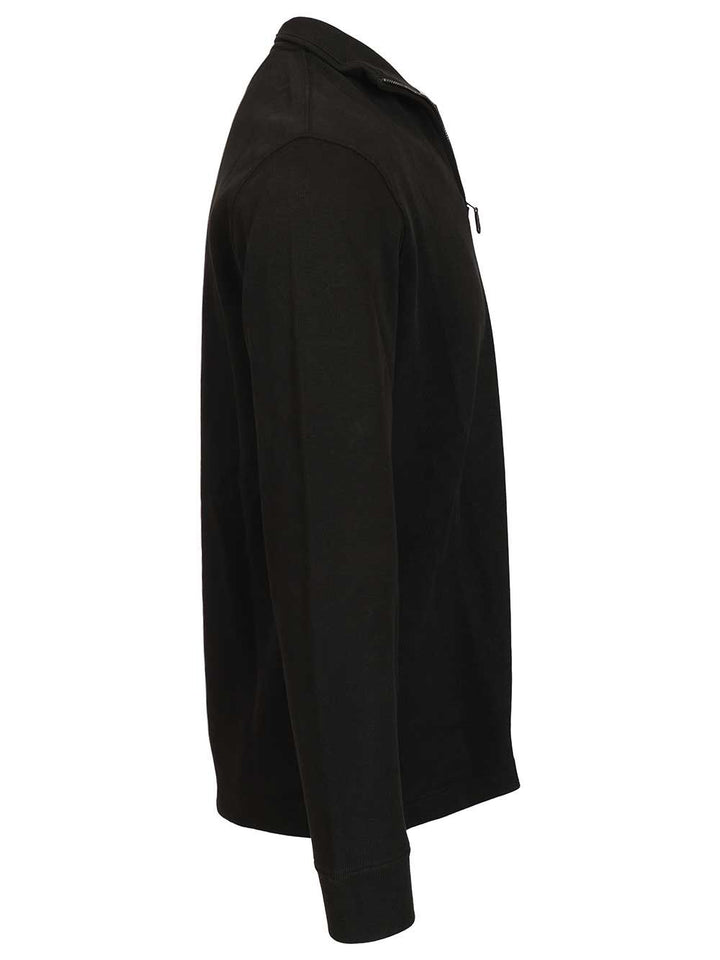 Polo Ralph Lauren Ribbed Zip-Up Sweater Sweatshirts - Black | 2e3153e04707e2003eb169c3f9e022d2f79d62e9