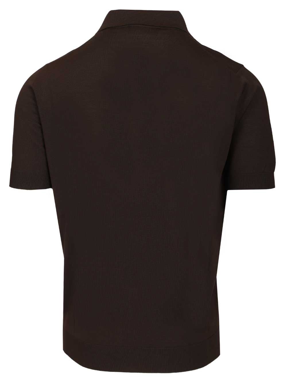 Filippo De Laurentiis Wool Polo shirt - Brown | 43449367cf34165bc3f3eac3fde94d068b61d666