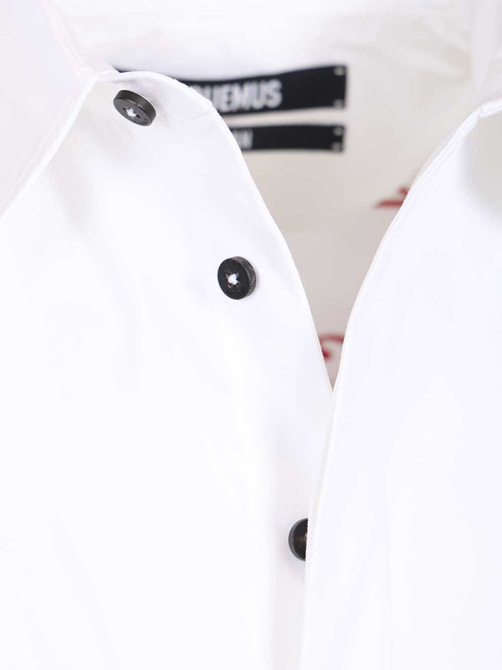 Jacquemus Atelier Long-Sleeved Shirt Shirts - White | 1f4be51d35cae86df8ca9c4889e92bf970e55a41