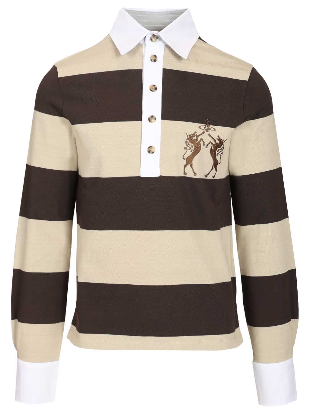 Vivienne Westwood Rugby Polo shirt - Brown | 78f777bce69d6344a4a2c03543201fb0a24042e4