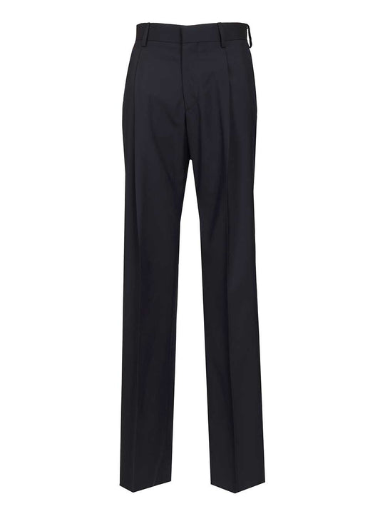 Wool Trousers Black