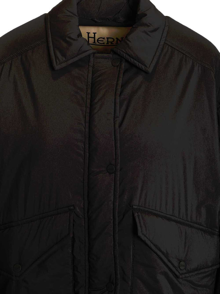 Herno Short Parka Jackets - Black | 9987703305676db6ec6f3af70675546ee7b8beb8