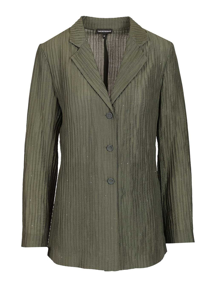 Emporio Armani Taffeta Blazer Jackets - Green | 237d571b9a2a7bd3e806d40d2190f2c51a78787c