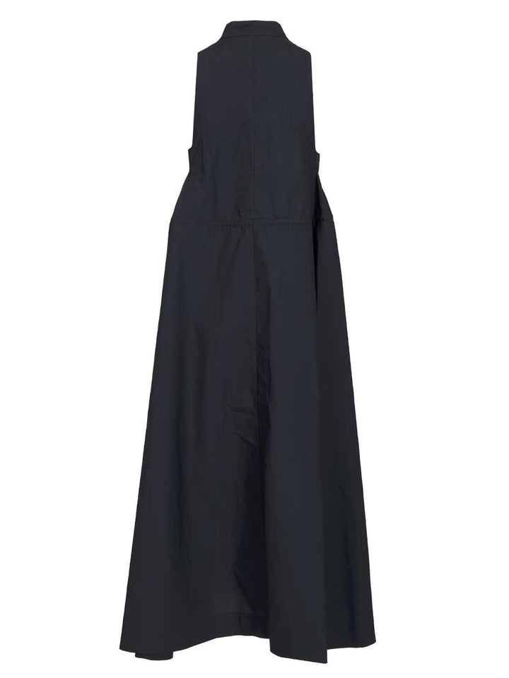 Emporio Armani Long Cotton Dress Dresses - Blue | 235fef34bfbdba8f469d796b3aa09b56f809537c